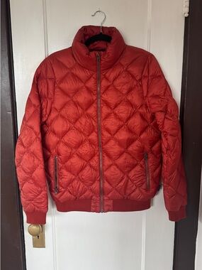 Patagonia Quilted Puffer Jacket in Burnt Orange